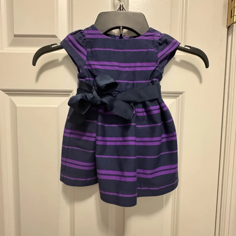 Ralph Lauren size 6 months purple and black dress